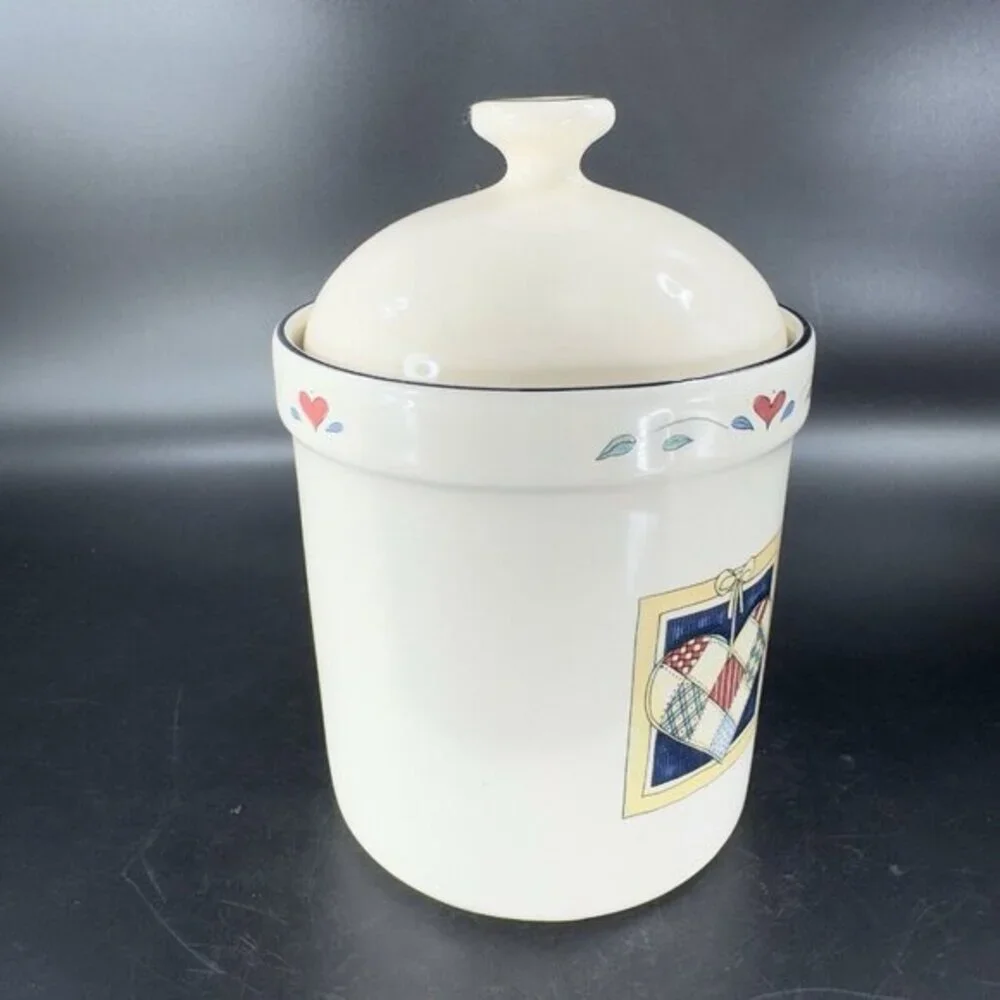 Certified International Susan Winget Hen Chicken Jar W Lid Canister Ceramic‎ VTG